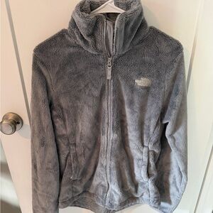 The North Face Light Gray Fleece Jacket size small women’s